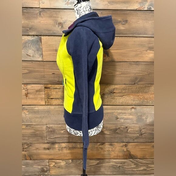 COPY - Lululemon Neon Yellow and Navy Hoodie - Picture 4 of 6
